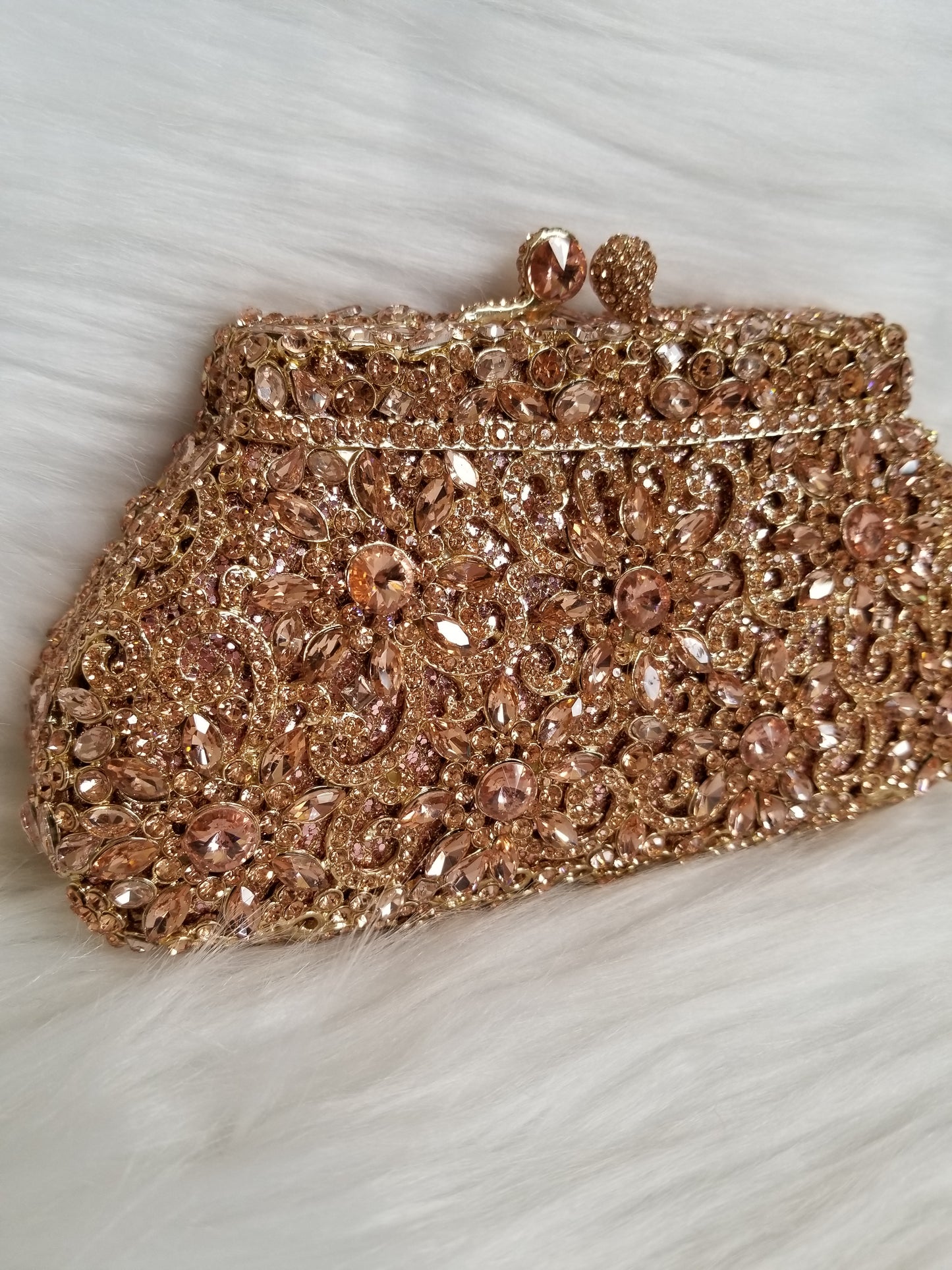 Champagne Luxury Clutch - Zoha Los Angeles