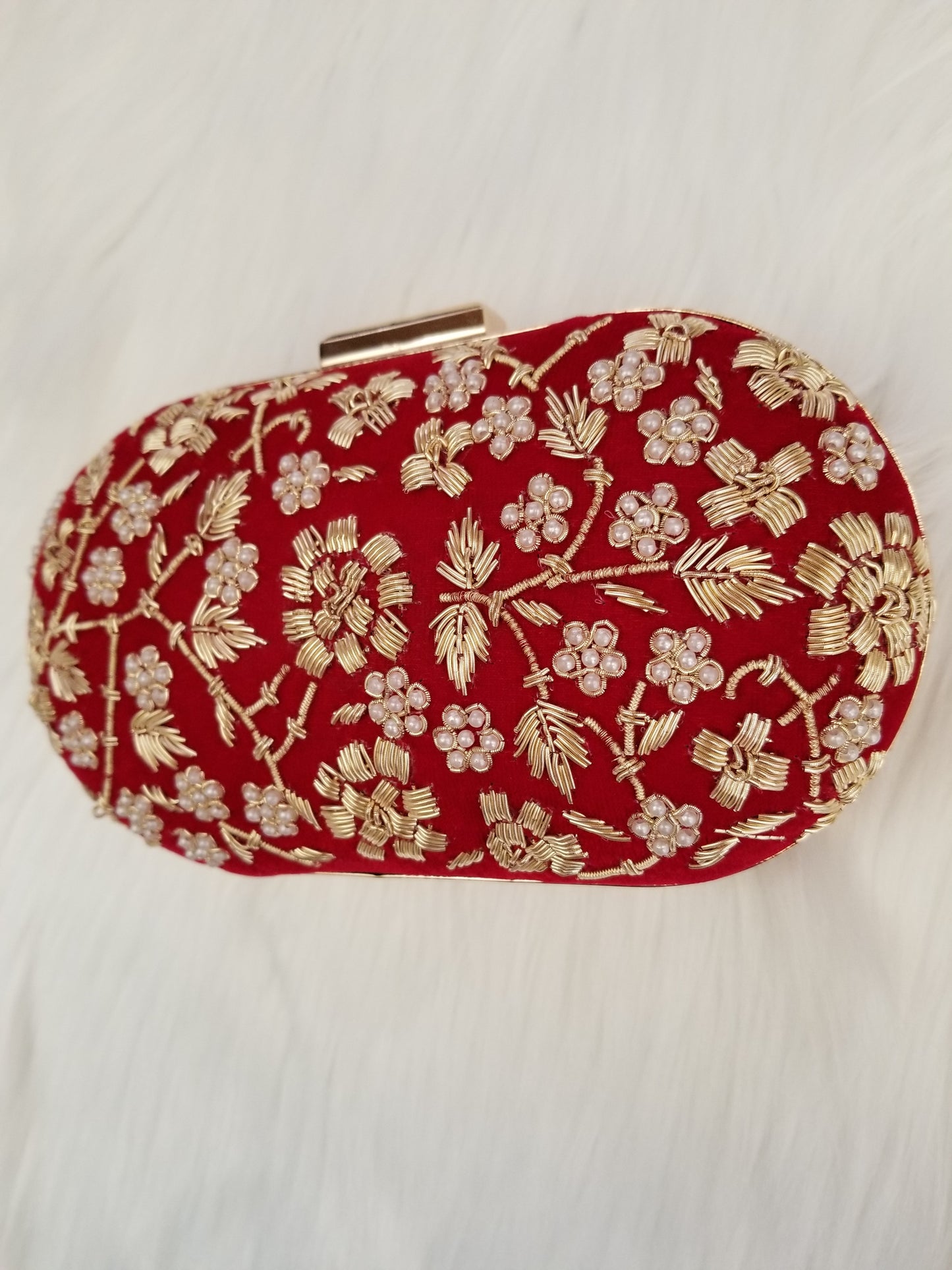 Red Bridal Clutch - Zoha Los Angeles