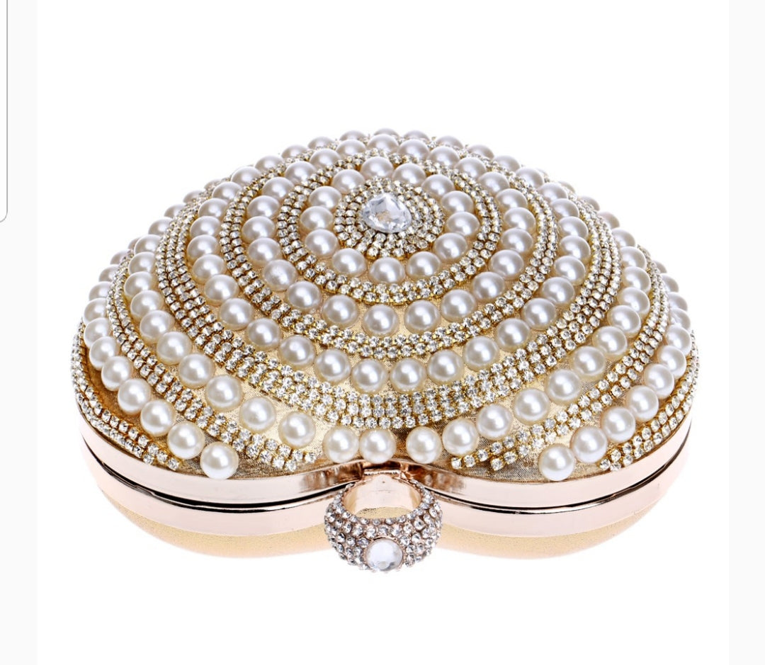 Pearl Gold Clutch - Zoha Los Angeles