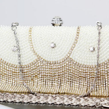 Pearl and Gold Clutch - Zoha Los Angeles