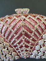 Pink Crystal Clutch - Zoha Los Angeles