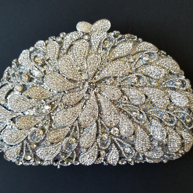 Luxury Silver Clutch - Zoha Los Angeles