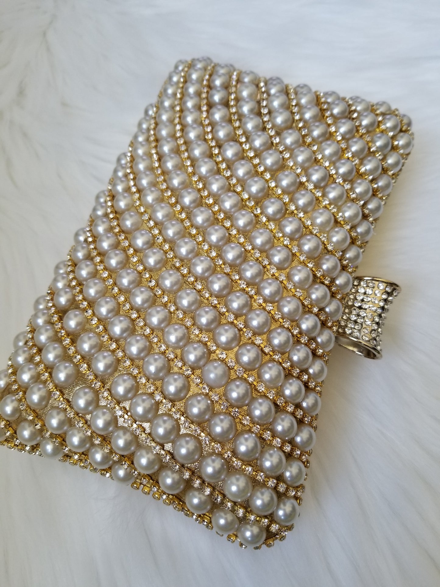 Pearl Gold Clutch - Zoha Los Angeles