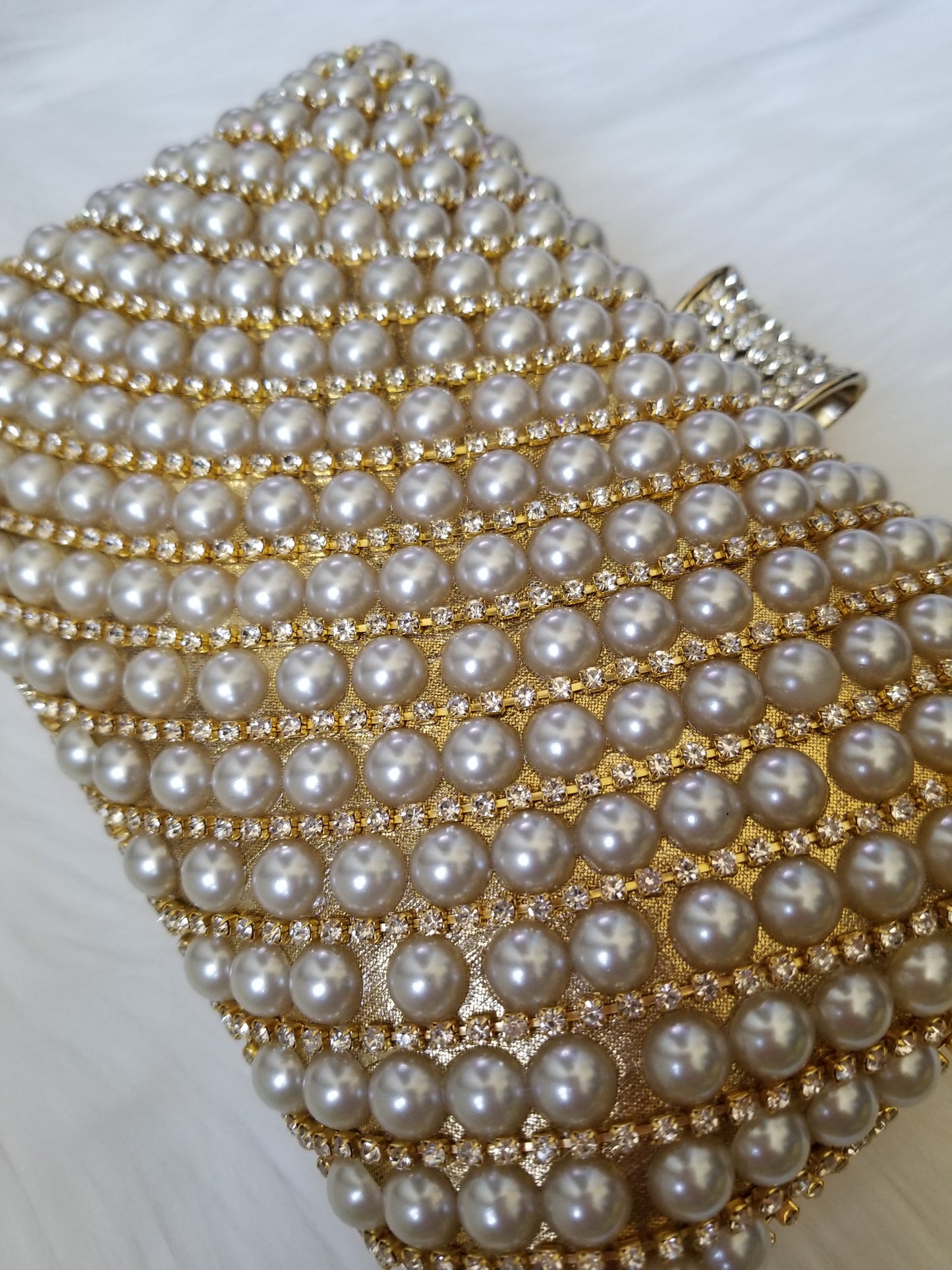 Pearl Gold Clutch - Zoha Los Angeles