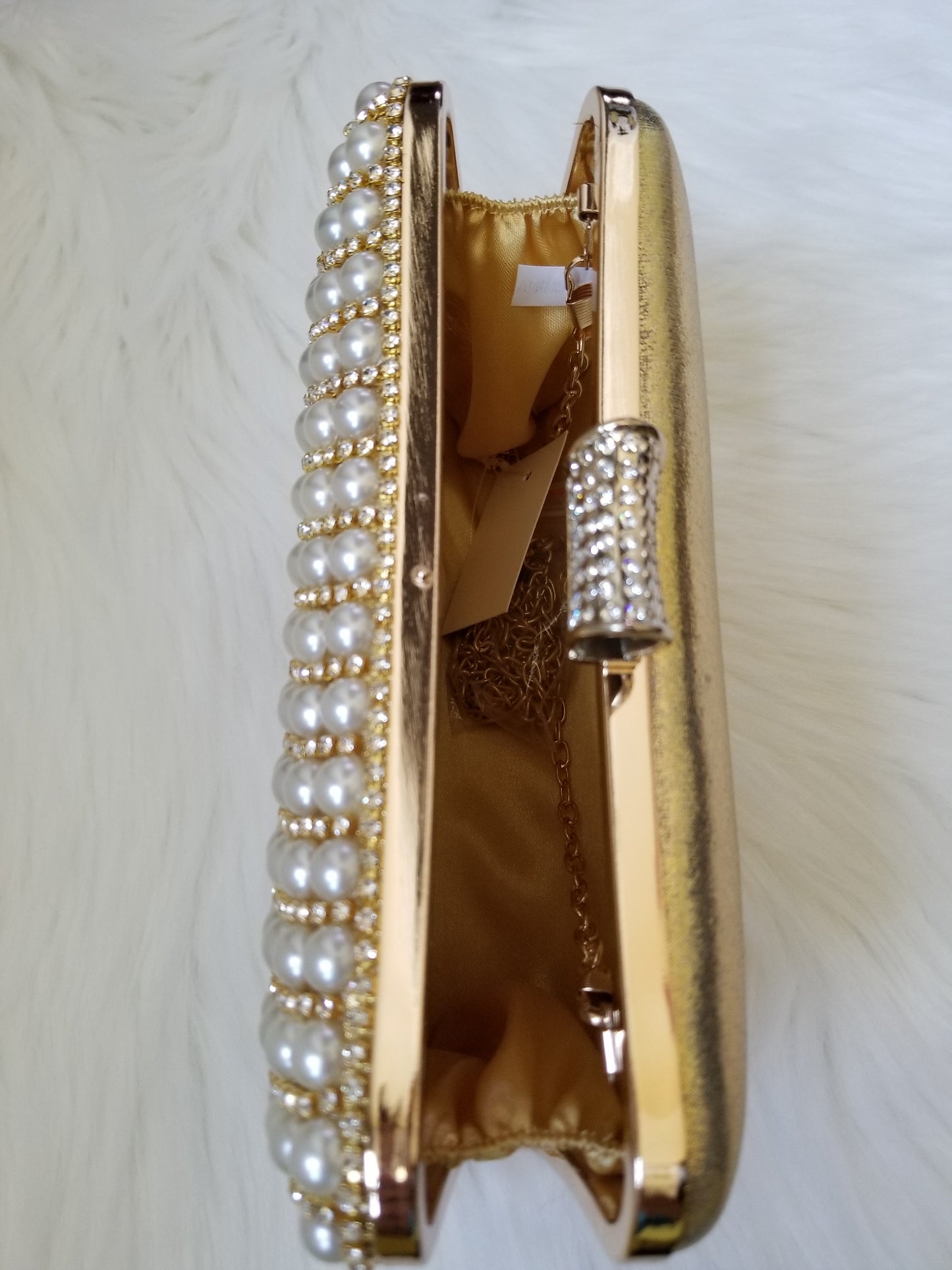 Pearl Gold Clutch - Zoha Los Angeles