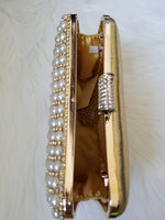 Pearl Gold Clutch - Zoha Los Angeles