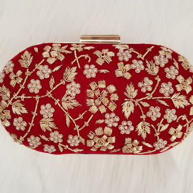 Red Bridal Clutch - Zoha Los Angeles