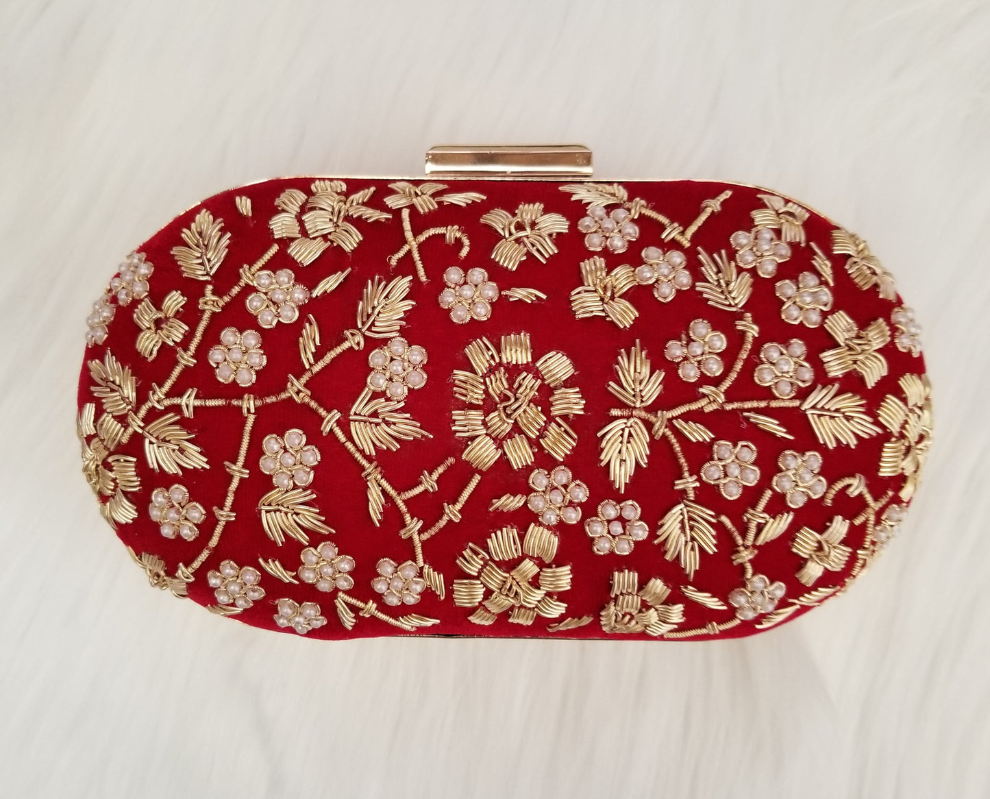 Red Bridal Clutch - Zoha Los Angeles