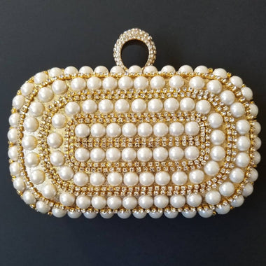 Pearl Gold Clutch - Zoha Los Angeles