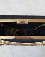 Black Kundan Clutch - Zoha Los Angeles