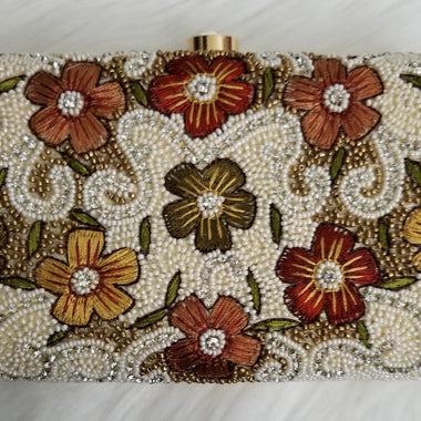 Embroidered Clutch - Zoha Los Angeles