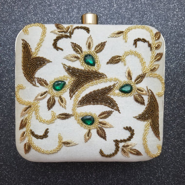 Embroiderey Clutch - Zoha Los Angeles