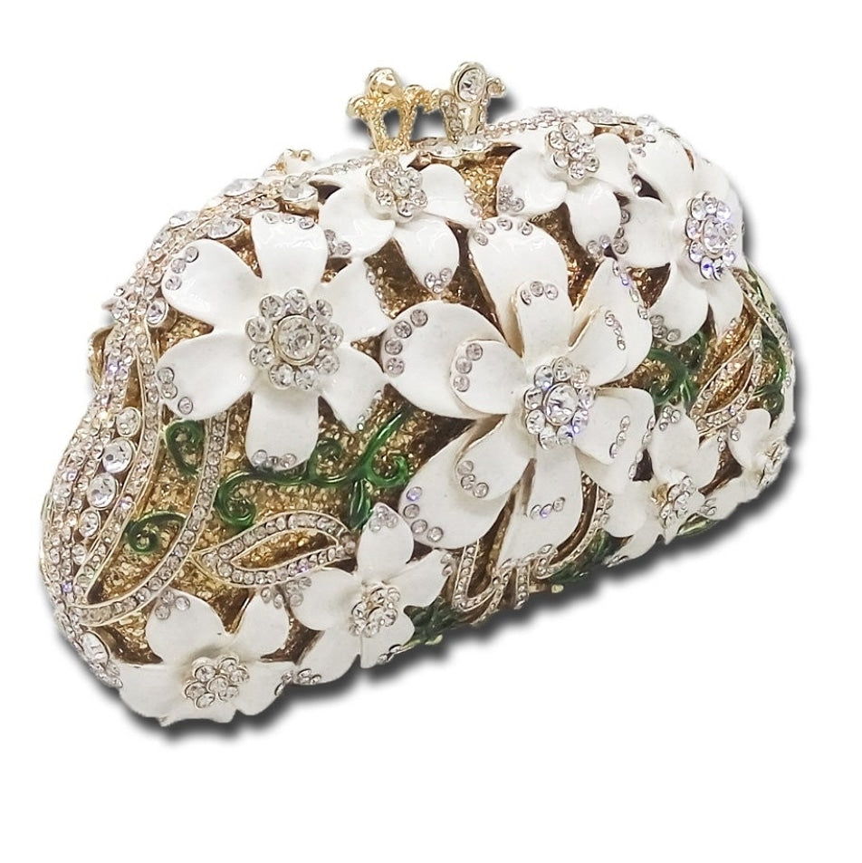 Flower Luxury Clutch - Zoha Los Angeles