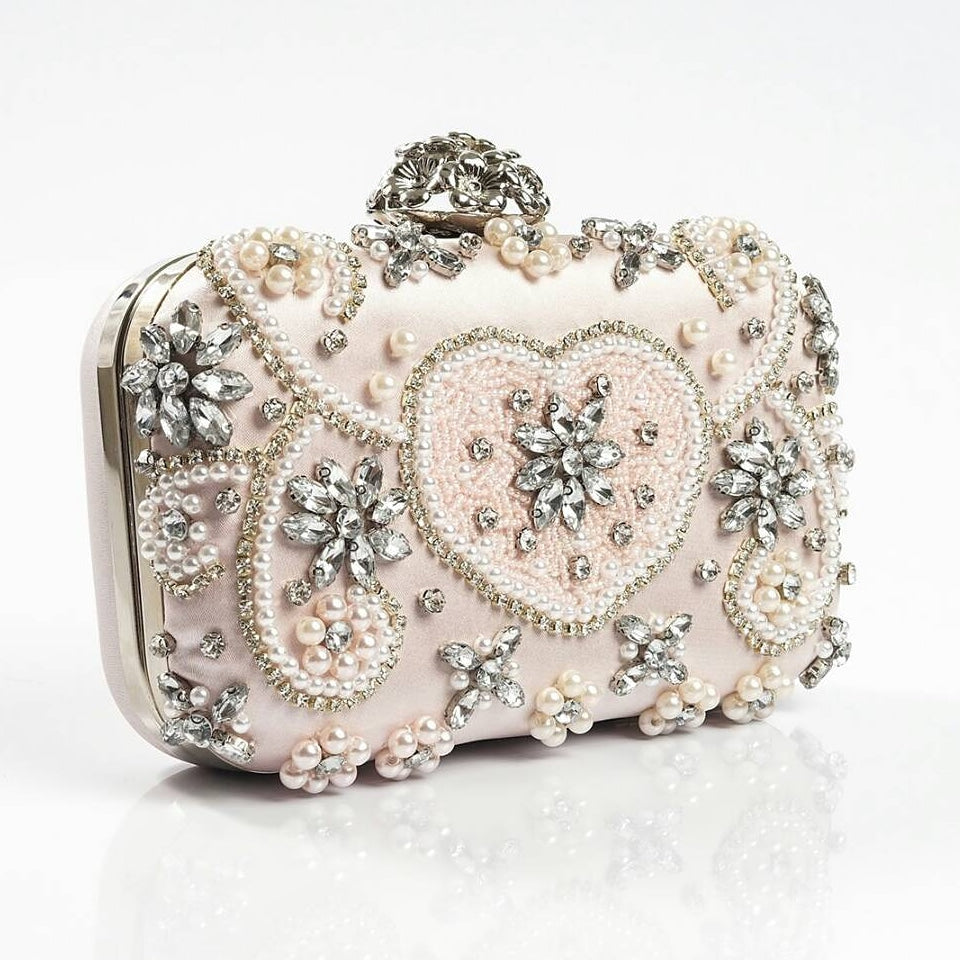 Vintage Pink Clutch - Zoha Los Angeles