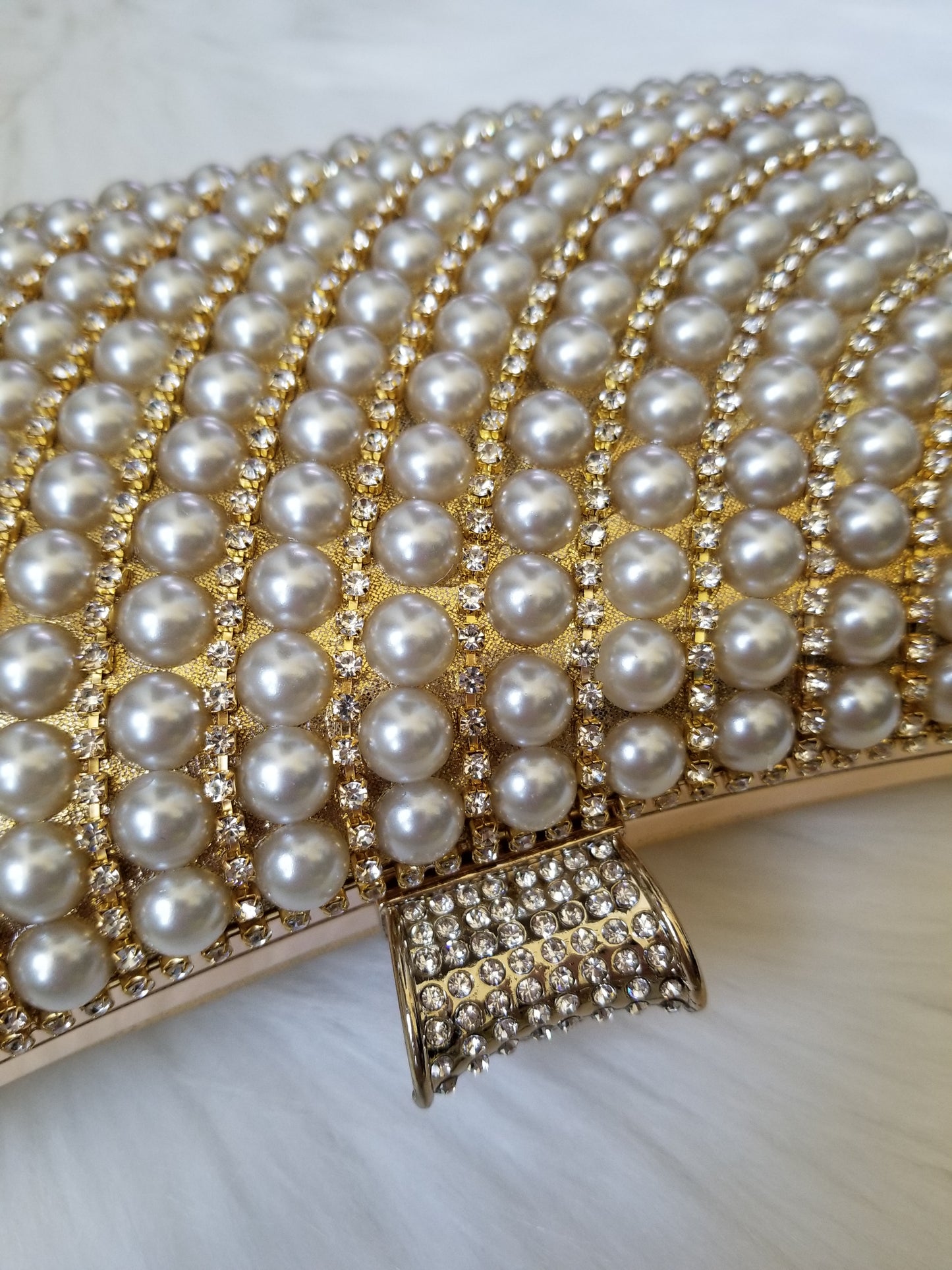 Pearl Gold Clutch - Zoha Los Angeles