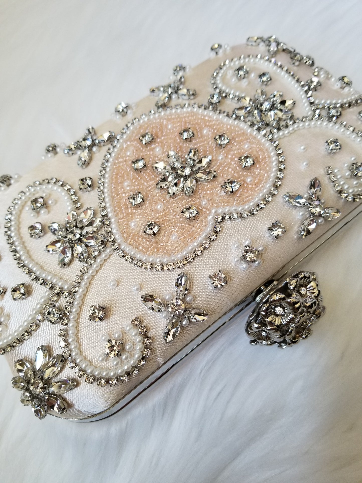 Vintage Pink Clutch - Zoha Los Angeles