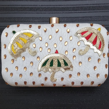 Embroidered Clutch - Zoha Los Angeles