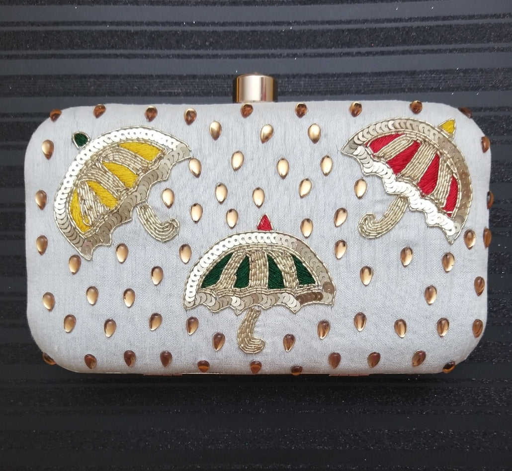 Embroidered Clutch - Zoha Los Angeles