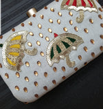 Embroidered Clutch - Zoha Los Angeles