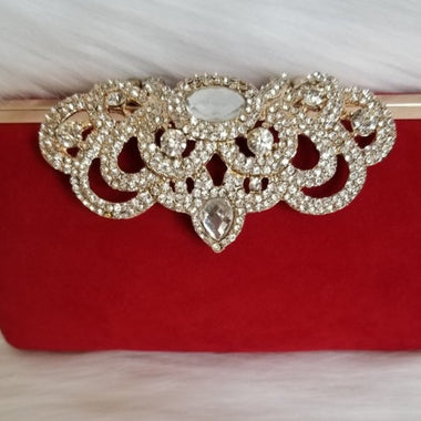 Red Velvet Clutch - Zoha Los Angeles