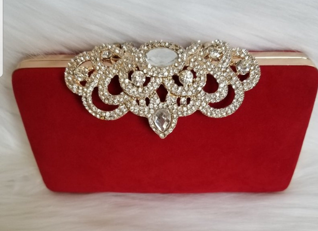 Red Velvet Clutch - Zoha Los Angeles