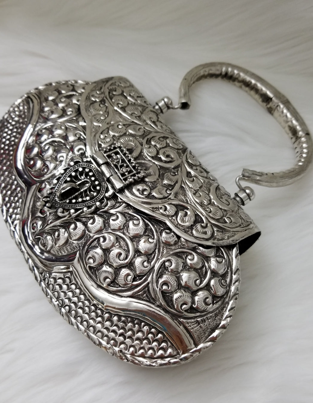 Silver Metal Bag - Zoha Los Angeles