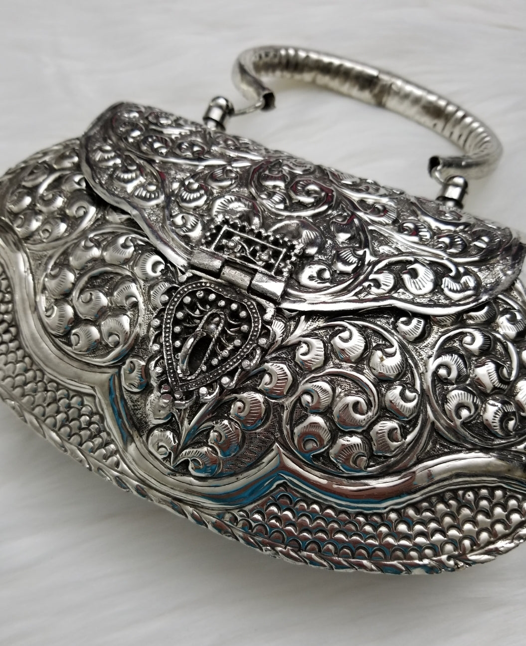 Silver Metal Bag - Zoha Los Angeles