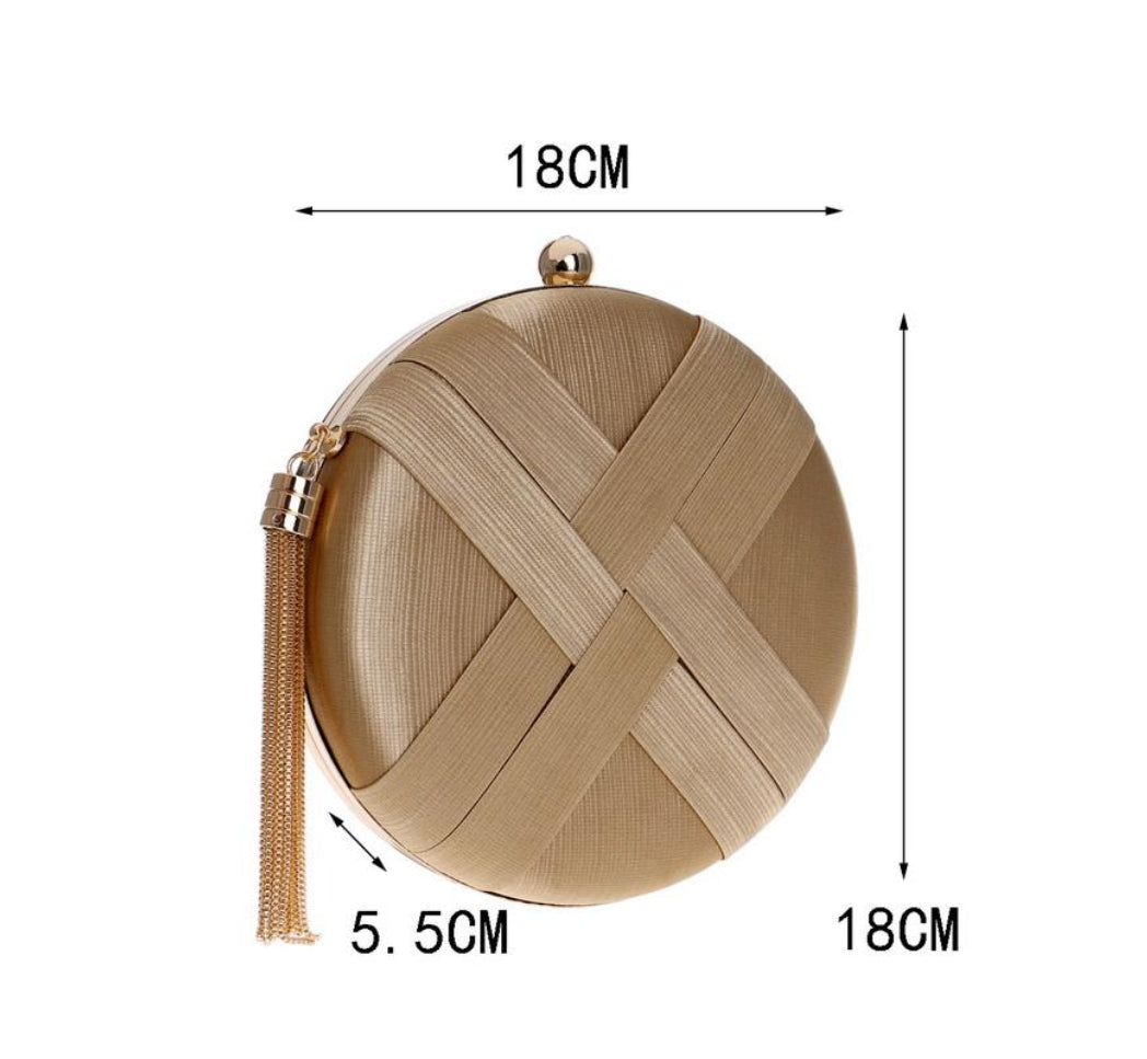 Beige Trendy Tassel Clutch - Zoha Los Angeles