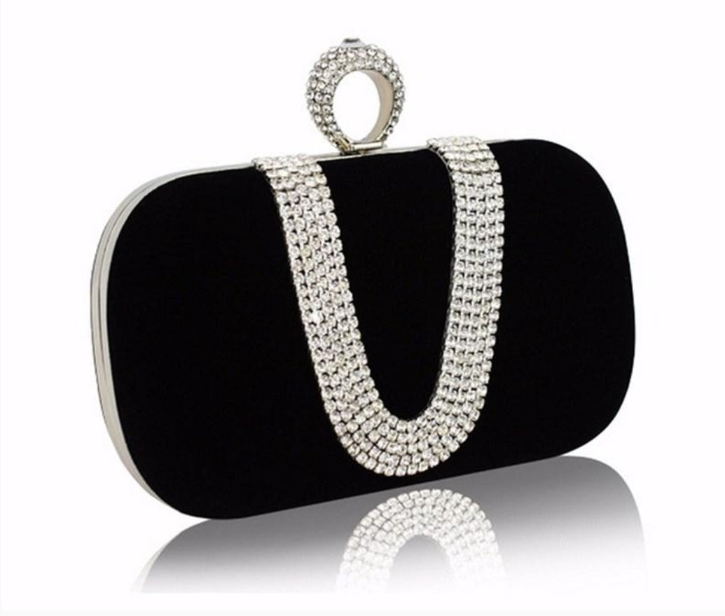 Black Velvet Clutch - Zoha Los Angeles