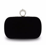 Black Velvet Clutch - Zoha Los Angeles