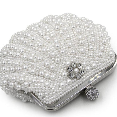 White Pearl Clutch - Zoha Los Angeles