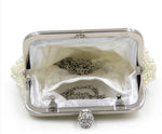 White Pearl Clutch - Zoha Los Angeles