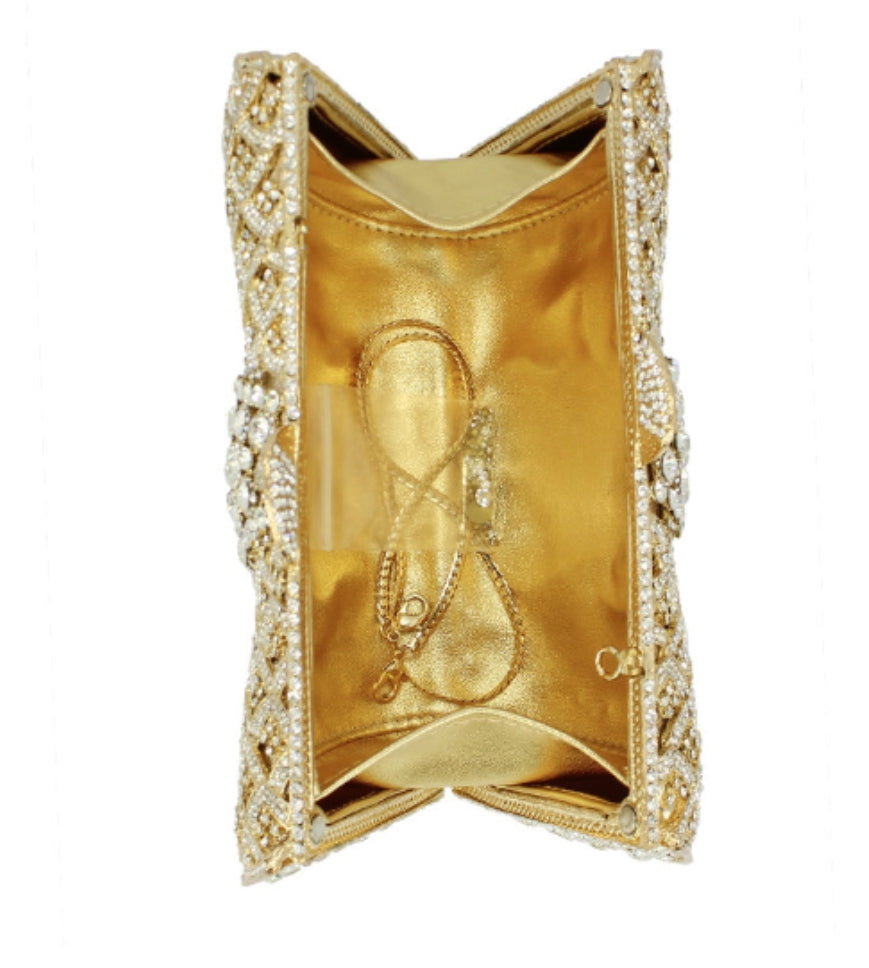 Luxury Gold Clutch - Zoha Los Angeles