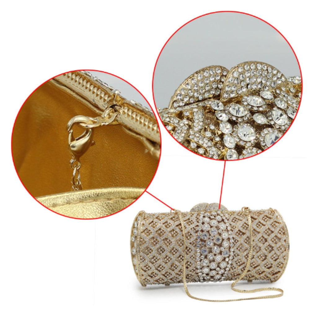 Luxury Gold Clutch - Zoha Los Angeles