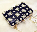 Black Vintage Style Clutch - Zoha Los Angeles