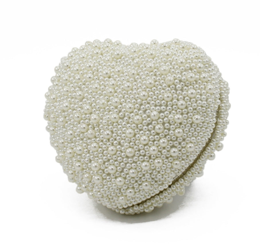 White Pearl Clutch - Zoha Los Angeles