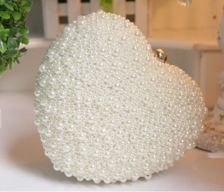 White Pearl Clutch - Zoha Los Angeles