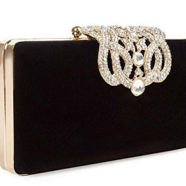 Black Velvet Clutch - Zoha Los Angeles