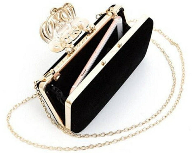 Black Velvet Clutch - Zoha Los Angeles